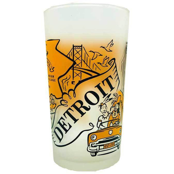 Michigan Goods - Frosted Glass - Detroit-MittenCrate.com